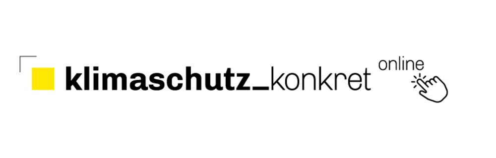 Logo der Veranstaltungsreihe klimaschutz konkret online